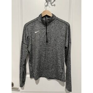 Nike Dri-FIT‎ Element Half-Zip Running 1/4 Zip Gray Women's Size Medium